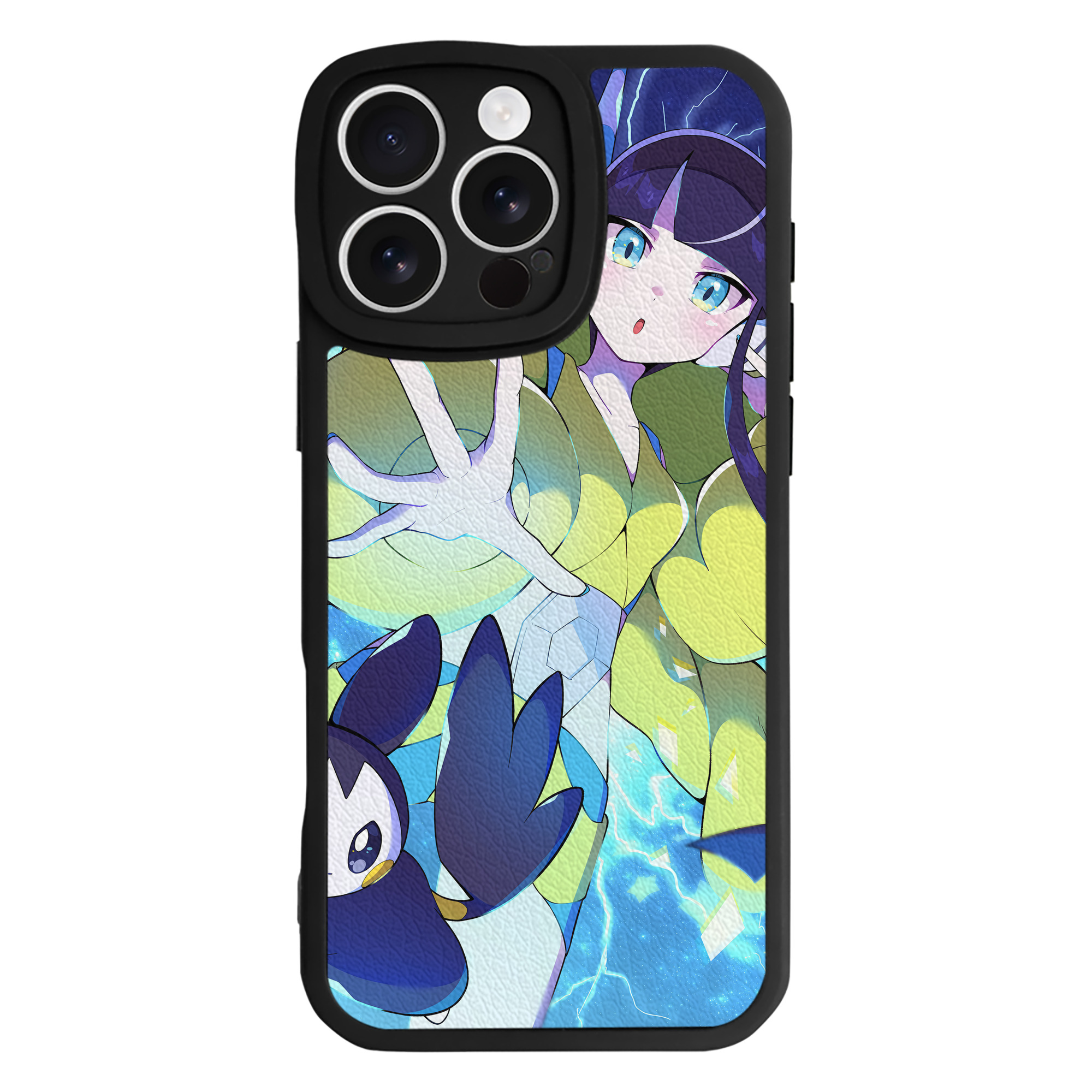 （画像用） ポケットモンスター Pokémon 【iPhone 16シリーズ対応】シリコンスマホケース（レザー調） 材質：シリコン